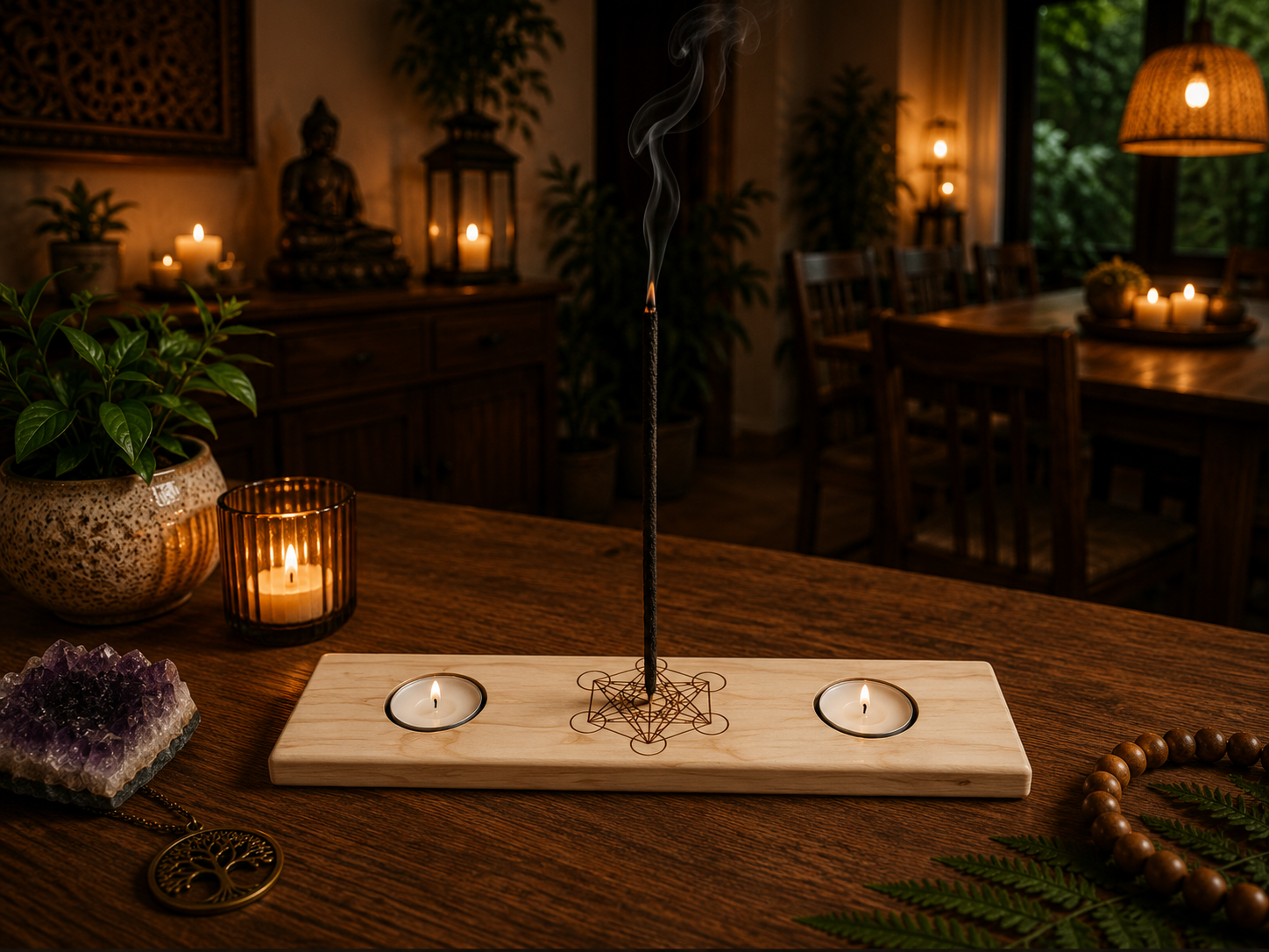 Incensario Porta velas Metatron